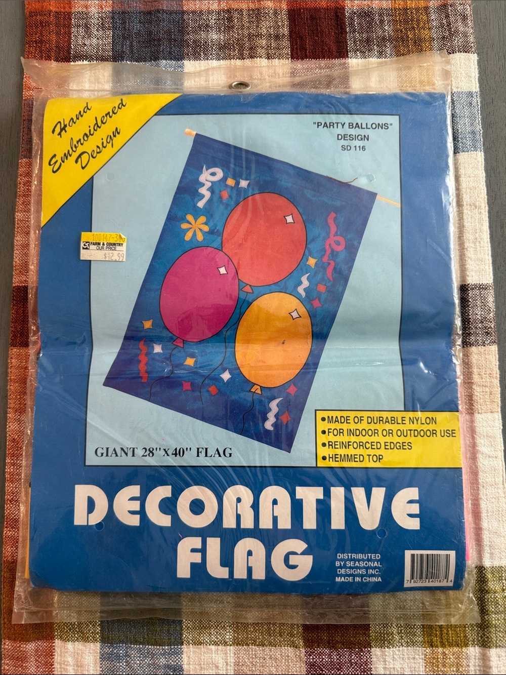 Decorative Flag - Party Balloons Design